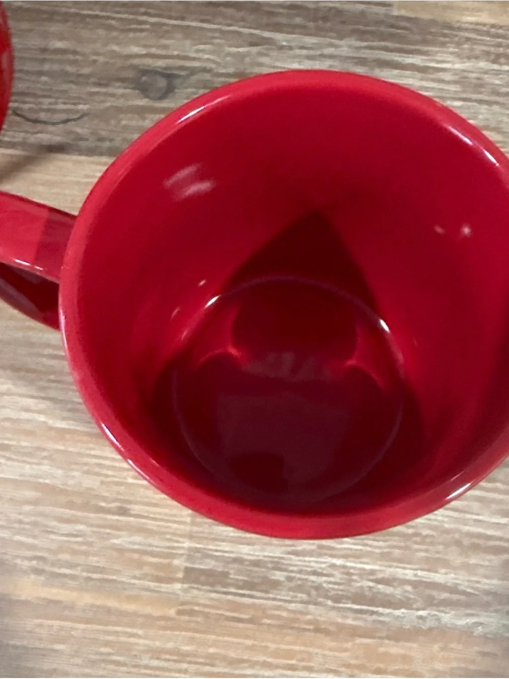 Holiday/ Christmas  Cardinal Red and White 'Peace Love Joy' Ceramic Mug